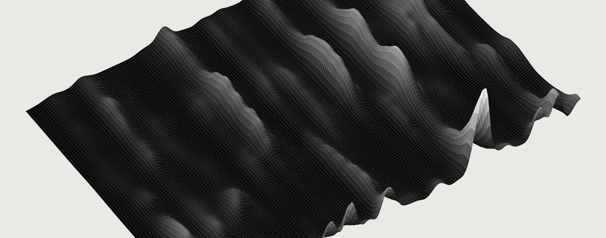 3D rendering of a voice signal analysed by VoiceShield